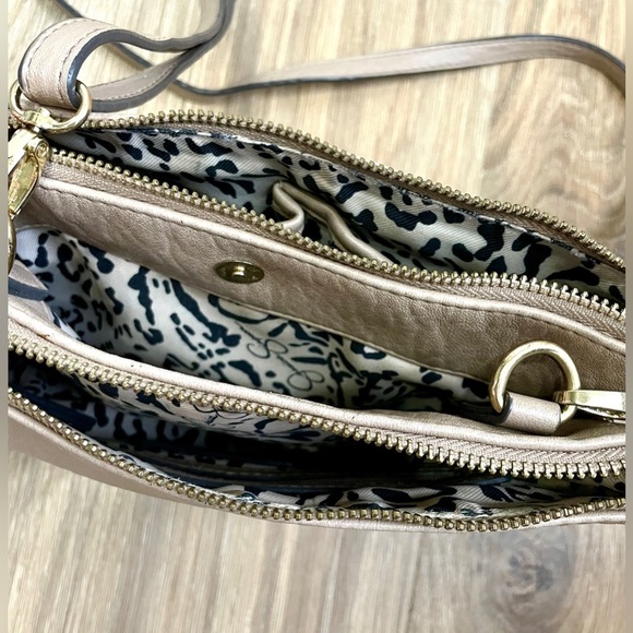 Jessica Simpson Studded Taupe Crossbody Bag - Picture 6 of 6